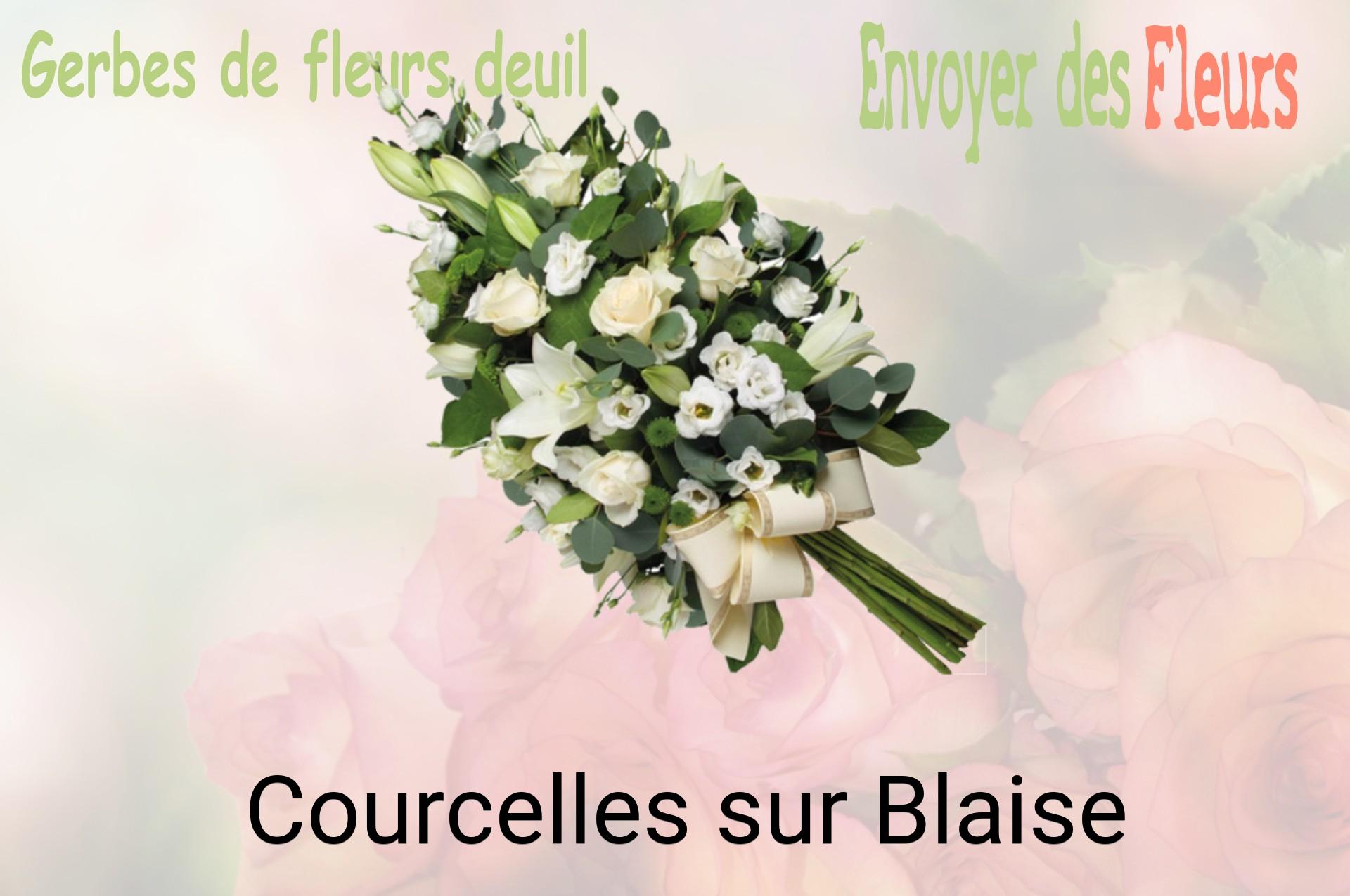 Gerbe de fleurs de deuil livrée à Courcelles-sur-Blaise